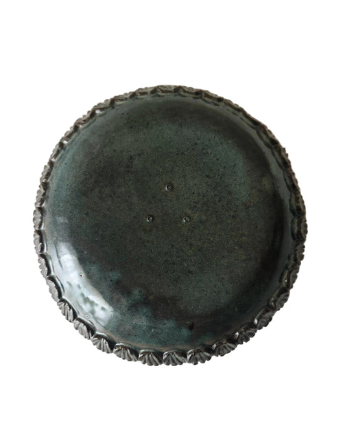 Azure Bowl | Handmade Ceramic Bowl in Blue Brown | 10"