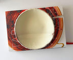 Handmade Ceramic Bubbles Bowl, Ochre Cream Glaze, Decorative Accents, 6.5"