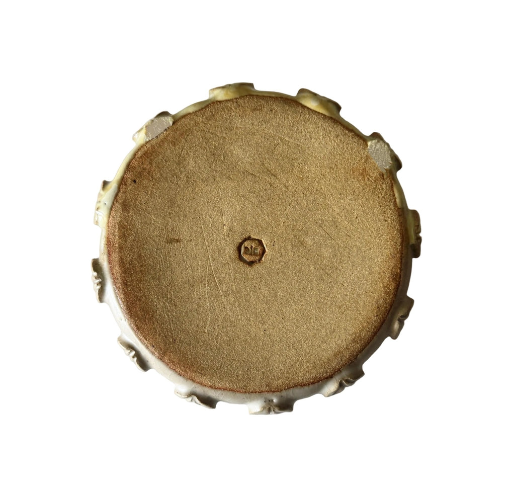 Sol Dish | Handmade Ceramic Round Dish in Natural Lemonade | 6.25" - Bordeaux Ceramics