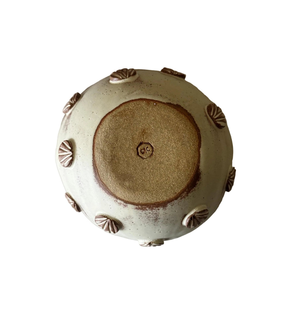 La Sirena Bowl | Handmade Ceramic Bowl in Ochre Cream | 6.5" - Bordeaux Ceramics