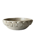 Handmade Ceramic Bubbles Bowl, Matte Ivory Glaze, Decorative Accents, 7"