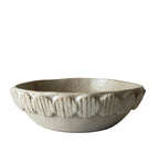 Handmade Ceramic Bubbles Bowl, Matte Ivory Glaze, Decorative Accents, 7"