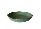 Handmade Ceramic Pasta Bowl in Jade Speckle Glaze, 8"