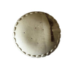 Handmade Ceramic Bubbles Bowl, Ochre Cream Glaze, Decorative Accents, 6.5"