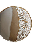 Afterglow Dish | Handmade Ceramic Decorative Dish in Glossy White Crawl | 5.25" - Bordeaux Ceramics