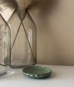 Handmade Ceramic Bubbles Dish in Jade Glaze, Decorative Accents, 5.25"
