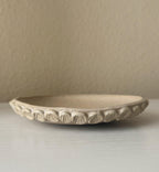 Handmade Ceramic Shells Plate in Matte Natural Speckle, Decorative Accents, 6.5"