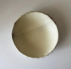 Handmade Ceramic Bubbles Bowl, Ochre Cream Glaze, Decorative Accents, 6.5"