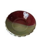 Grand Vin Bowl | Handmade Ceramic Bowl in Seafoam Raspberry | 6.75" - Bordeaux Ceramics