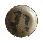 Umber Bowl | Handmade Ceramic Bowl in Ivory Black Splatter | 8"