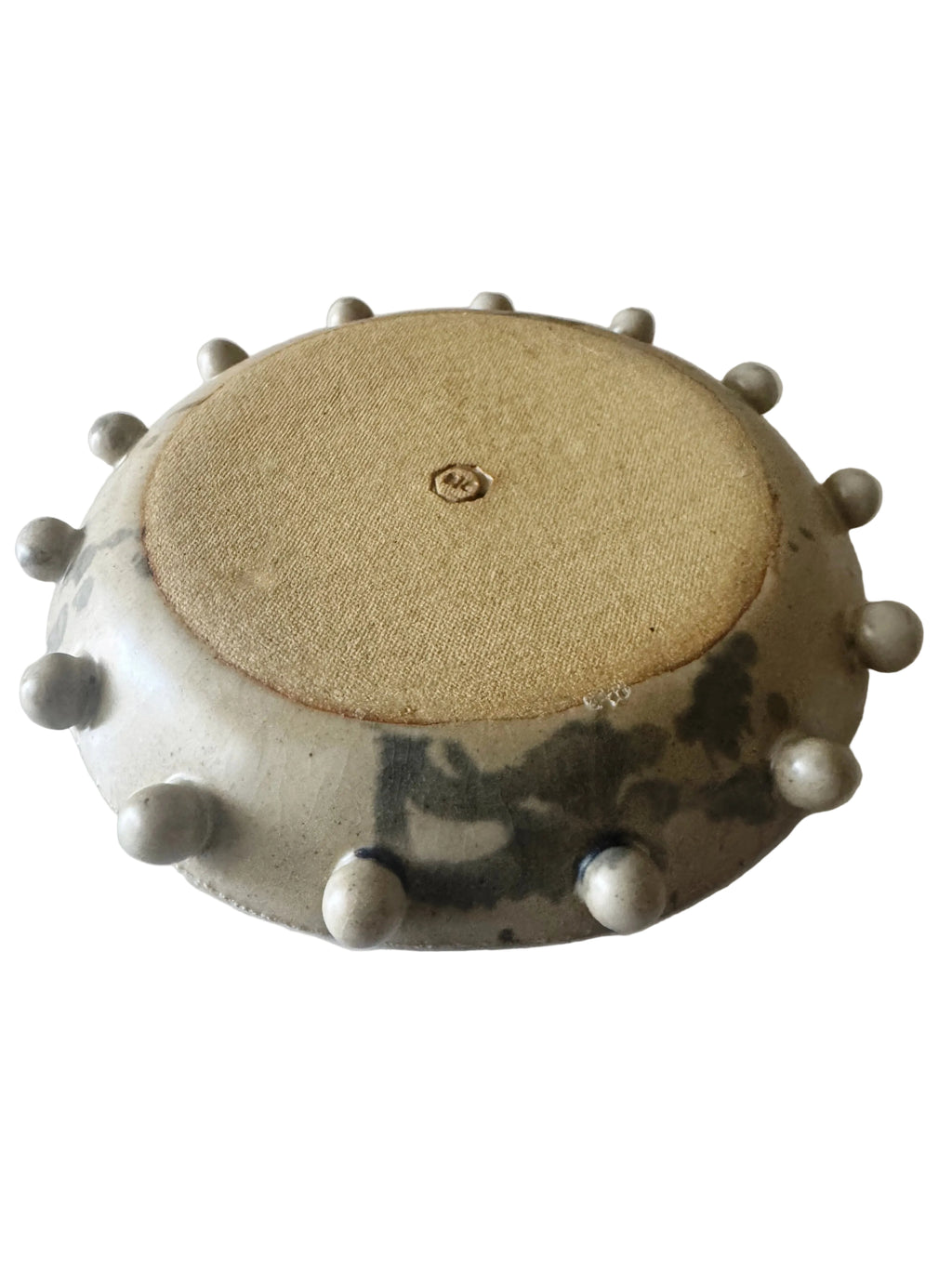 Umber Bowl | Handmade Ceramic Bowl in Ivory Black Splatter | 8"