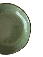 Handmade Ceramic Pasta Bowl in Jade Speckle Glaze, 8"