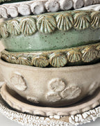 Mermaid Bowl | Handmade Ceramic Bowl in Seafoam Speckle | 6.5"