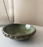 Mermaid Bowl | Handmade Ceramic Bowl in Moss Speckle | 6.25"