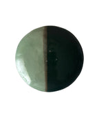 Duo Plate | Handmade Ceramic Plate in Emerald Jade | 6.75"
