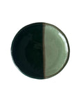 Duo Plate | Handmade Ceramic Plate in Emerald Jade | 6.75"