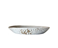 Novel Bowl | Handmade Ceramic Decorative Bowl in White Crawl | 7.5"