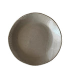 Novel Bowl | Handmade Ceramic Decorative Bowl in White Crawl | 7.5"