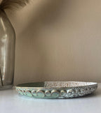 Nayarit Plate | Handmade Ceramic Decorative Platter in Seafoam Crawl | 10"