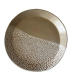 Nayarit Plate | Handmade Ceramic Decorative Platter in Natural Crawl | 10"