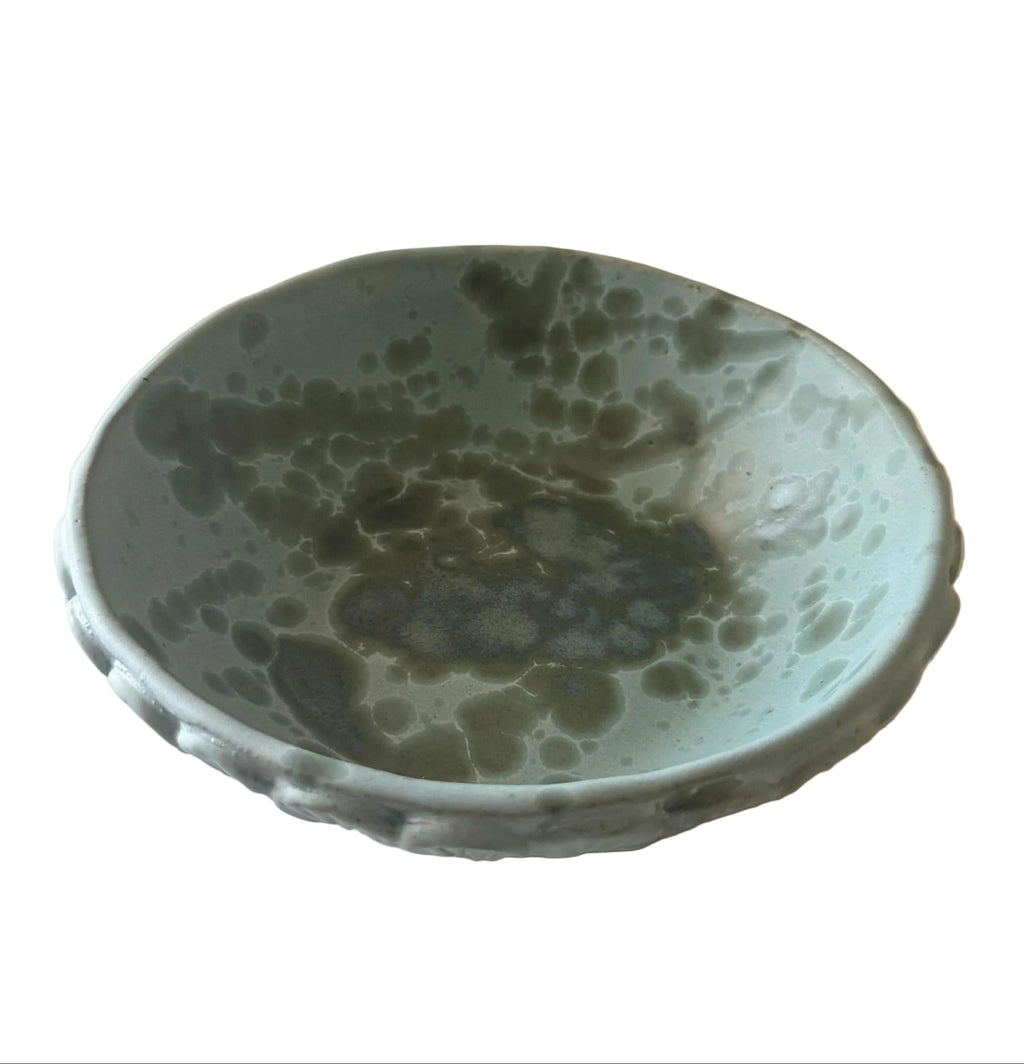 Paradiso Bowl | Handmade Ceramic Bowl in Sky Blue Splatter | 6.75"