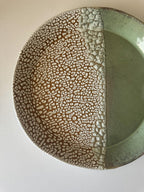 Nayarit Plate | Handmade Ceramic Decorative Platter in Seafoam Crawl | 10"