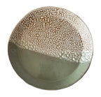 Nayarit Plate | Handmade Ceramic Decorative Platter in Seafoam Crawl | 10"