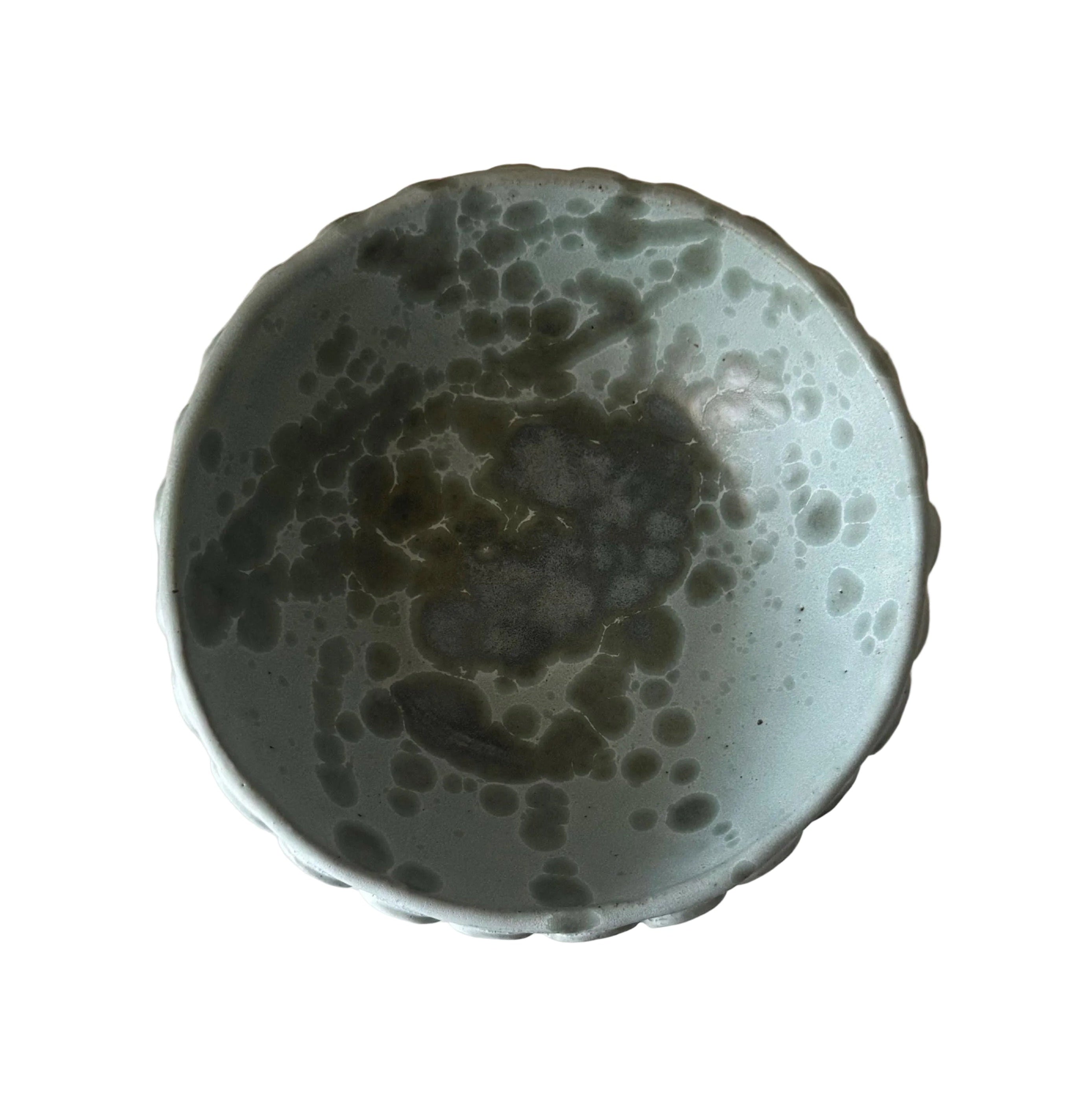 Paradiso Bowl | Handmade Ceramic Bowl in Sky Blue Splatter | 6.75"