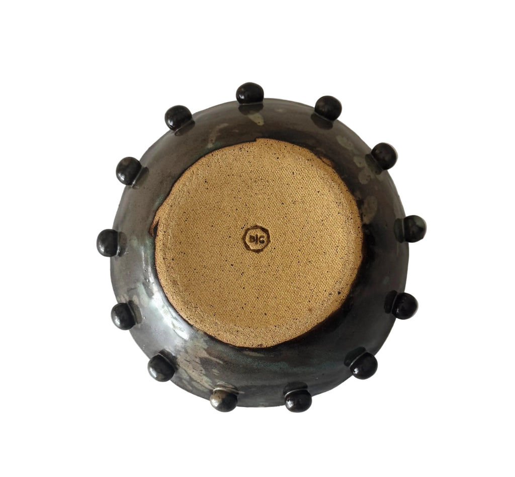 Calypso Bowl | Handmade Ceramic Bowl in Brown Splatter Glaze | 6.75"
