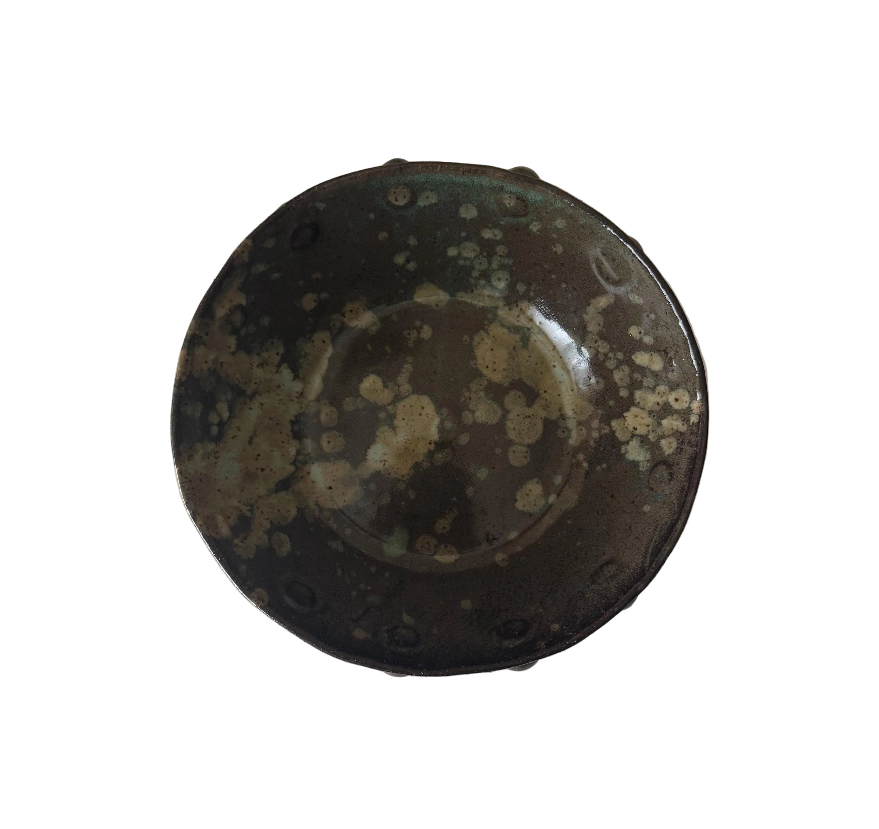 Calypso Bowl | Handmade Ceramic Bowl in Brown Splatter Glaze | 6.75"