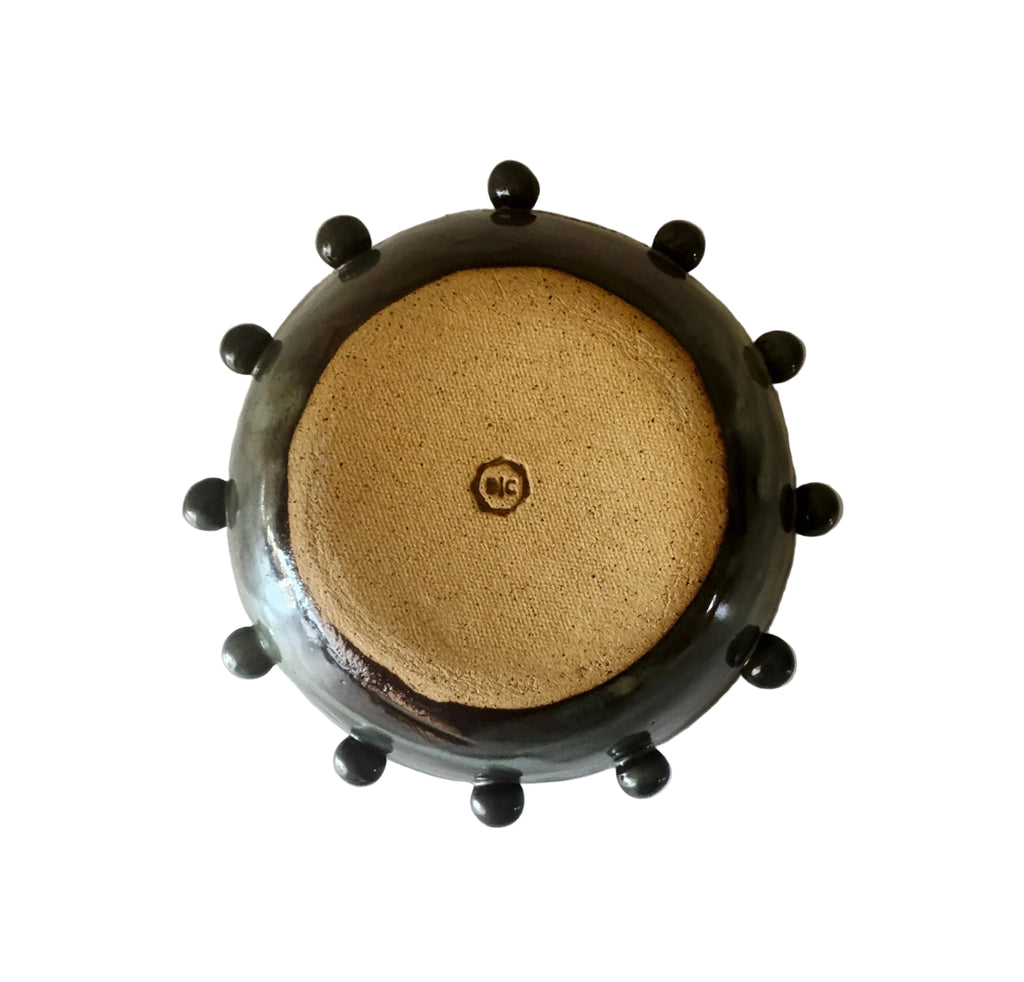Calypso Bowl | Handmade Ceramic Bowl in Blue Brown Glaze | 6.75"