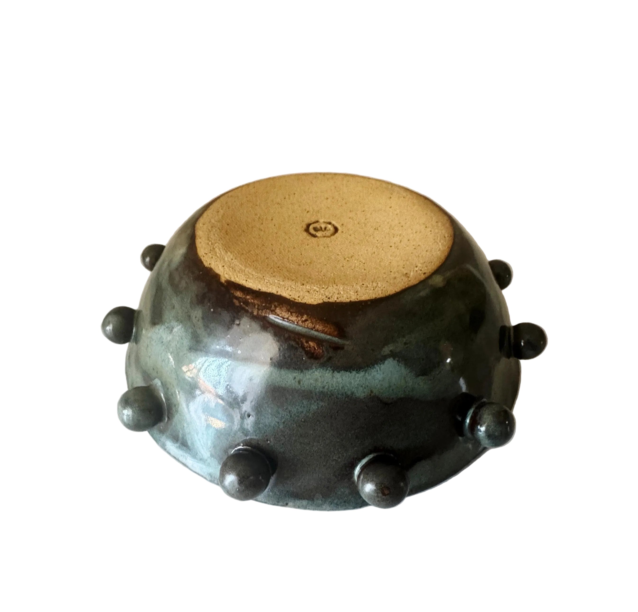 Calypso Bowl | Handmade Ceramic Bowl in Blue Brown Glaze | 6.75"