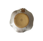 Wavy Plate | Handmade Ceramic Decorative Plate in White Crawl Speckle | 7"
