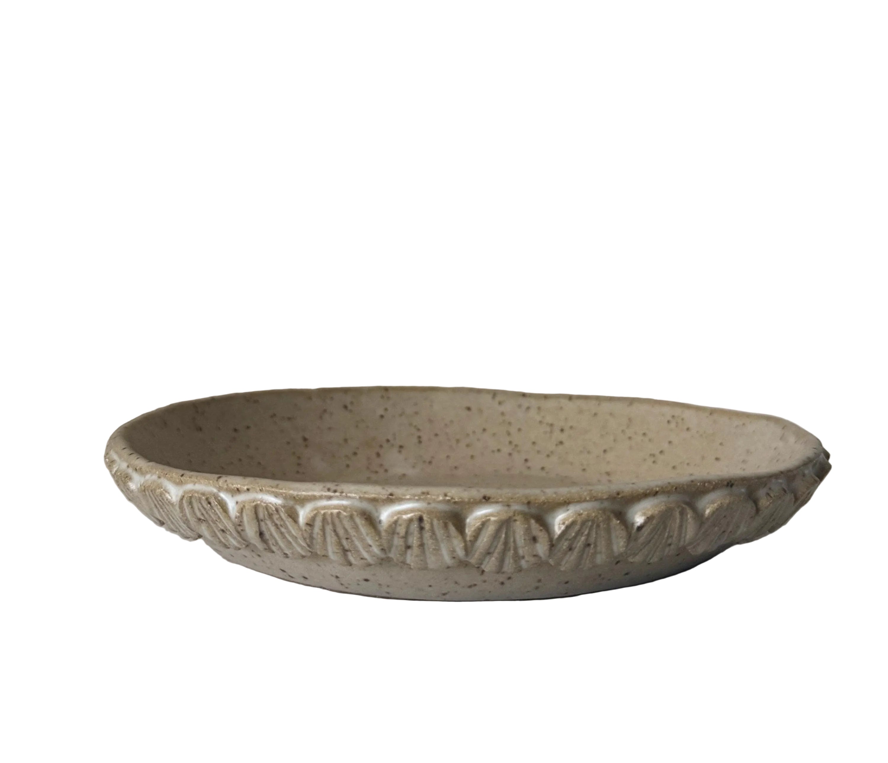 Mermaid Bowl | Handmade Ceramic Bowl in Natural Speckle | 7"