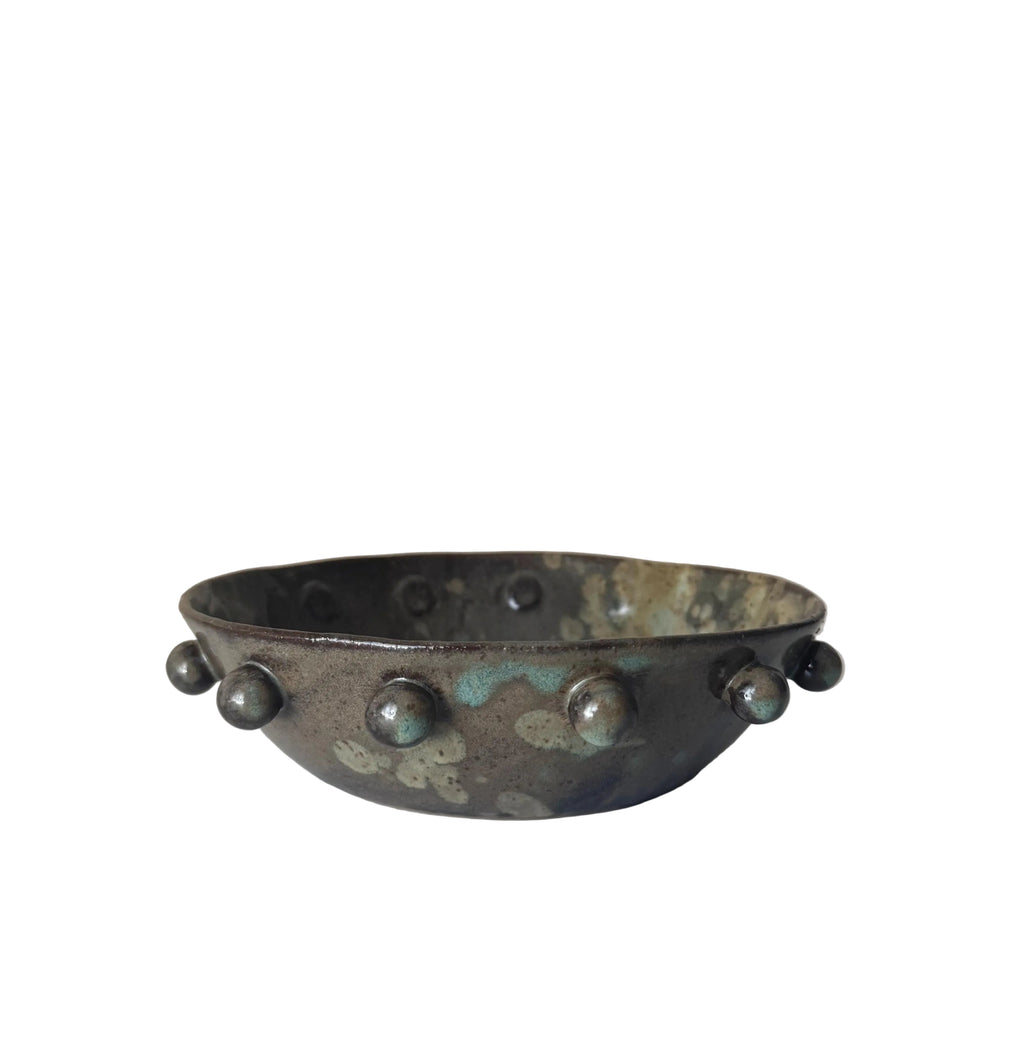 Calypso Bowl | Handmade Ceramic Bowl in Brown Splatter Glaze | 6.75"
