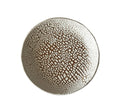 Halo Plate | Handmade Ceramic Decorative Plate in White Crawl | 7.75"