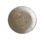 Halo Plate | Handmade Ceramic Decorative Plate in White Crawl | 7.75"
