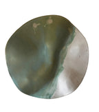 Ripple Platter | Handmade Round Platter in Seafoam/Ivory Color Block | 11.5"