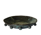 Calypso II Bowl | Handmade Ceramic Bowl in Blue Brown Speckle Splatter Glaze | 8"