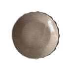 Handmade Ceramic Bubbles Bowl, Speckle Ivory Glaze, Decorative Accents, 8"